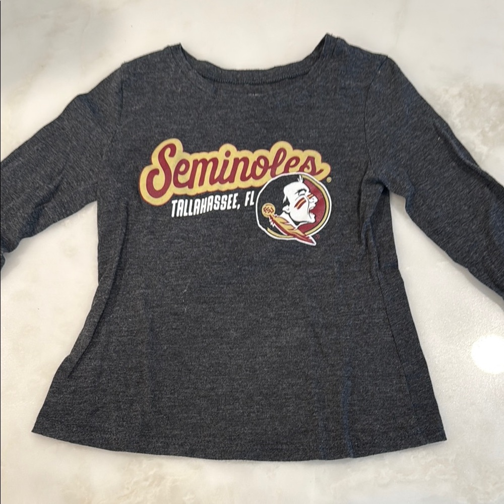 Toddler Gray Seminoles Long Sleeve Shirt